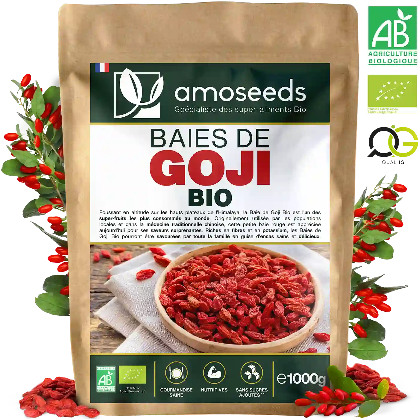 Baies de Goji Bio 1kg