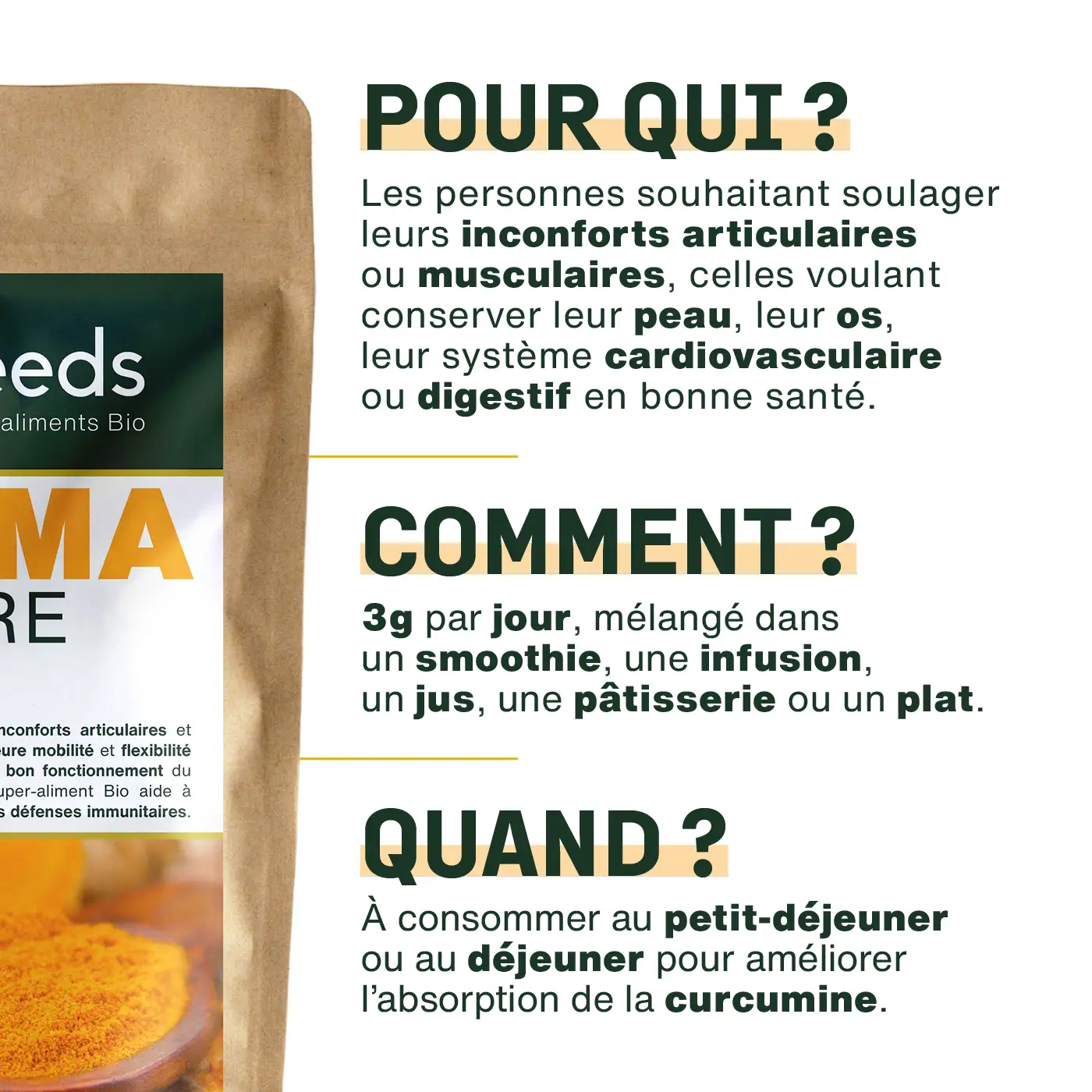 Curcuma en poudre Bio 200g - Image 4
