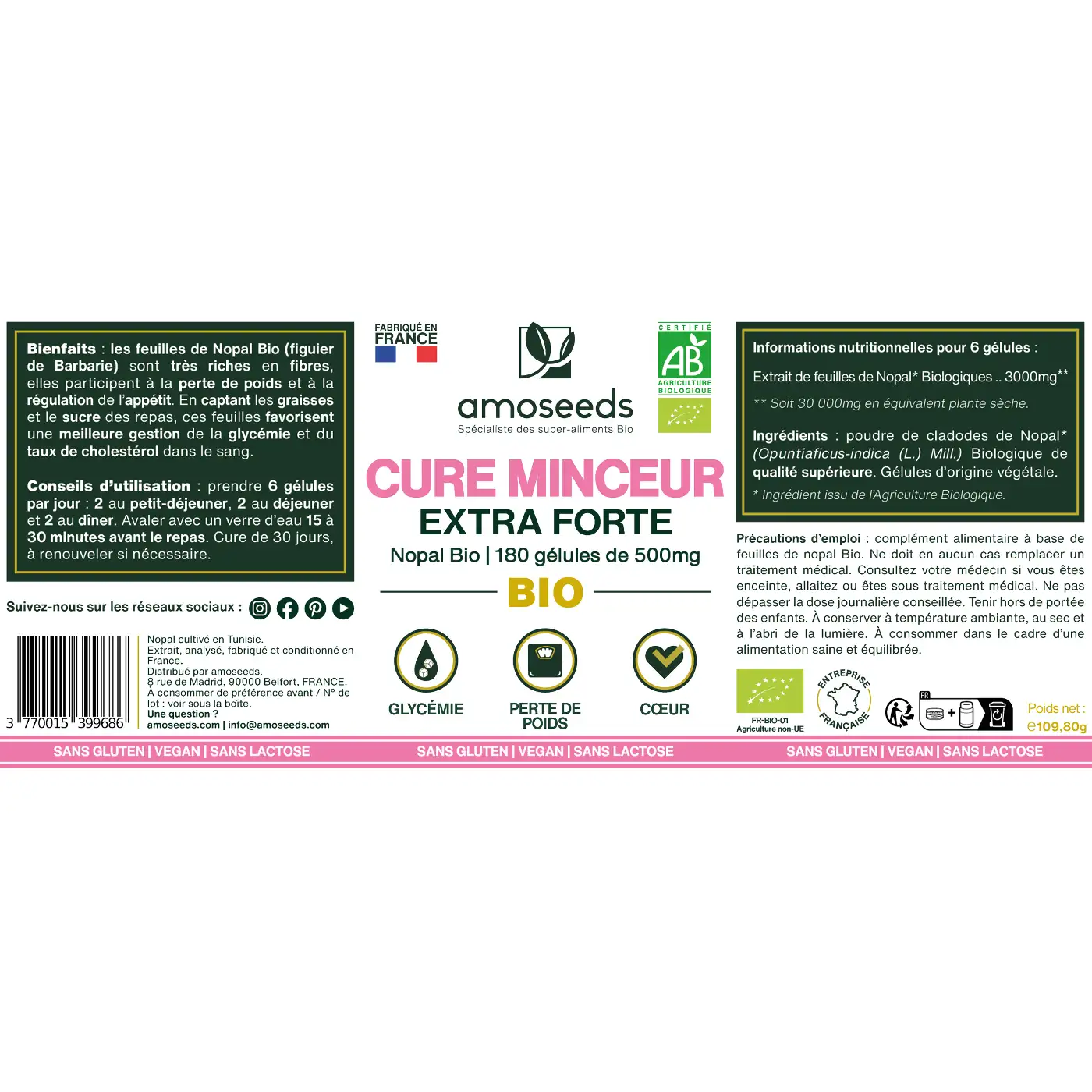 Cure Minceur Bio, Extra Forte | 180 gélules - Image 6