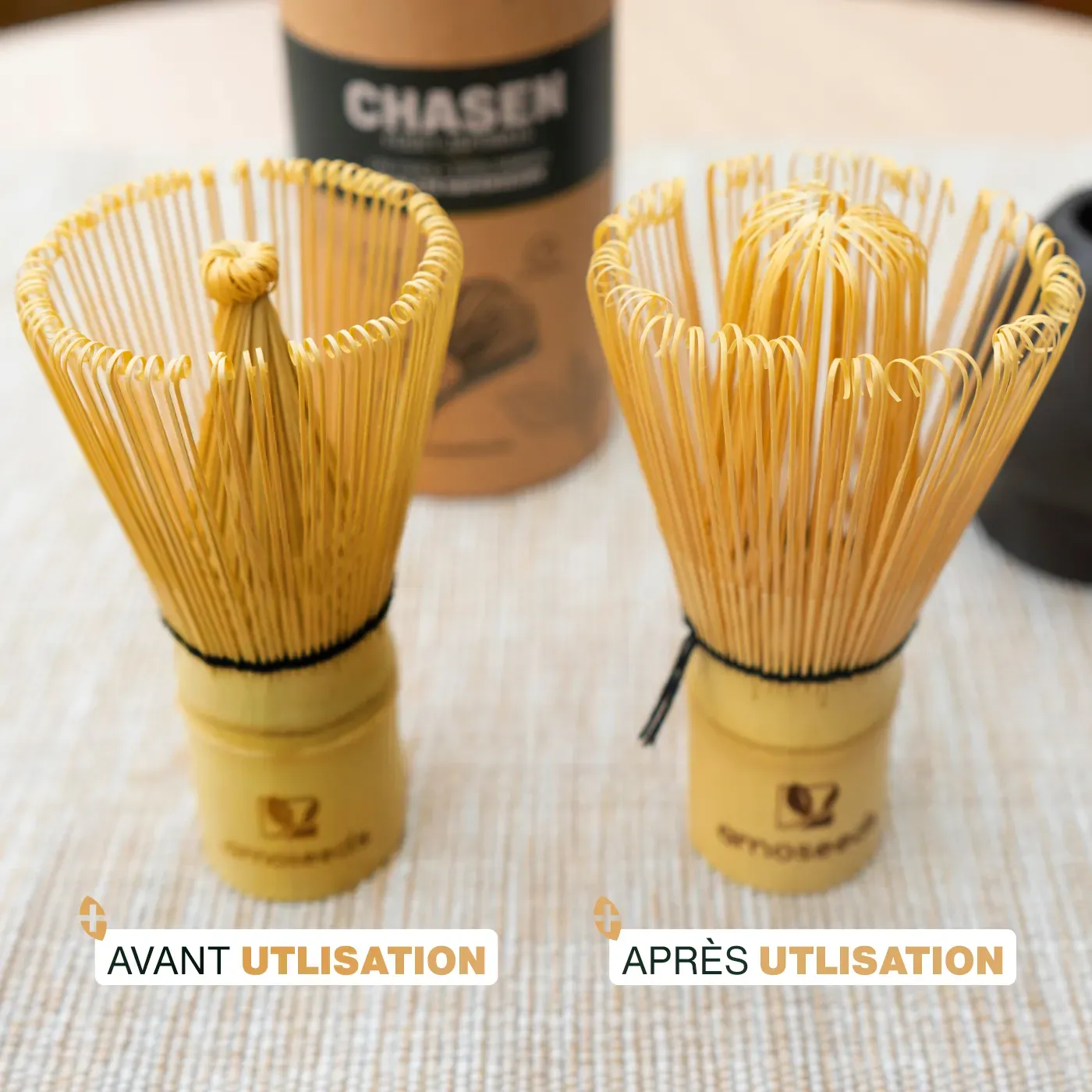Fouet à Matcha en Bambou | Chasen 120 tiges - Image 4