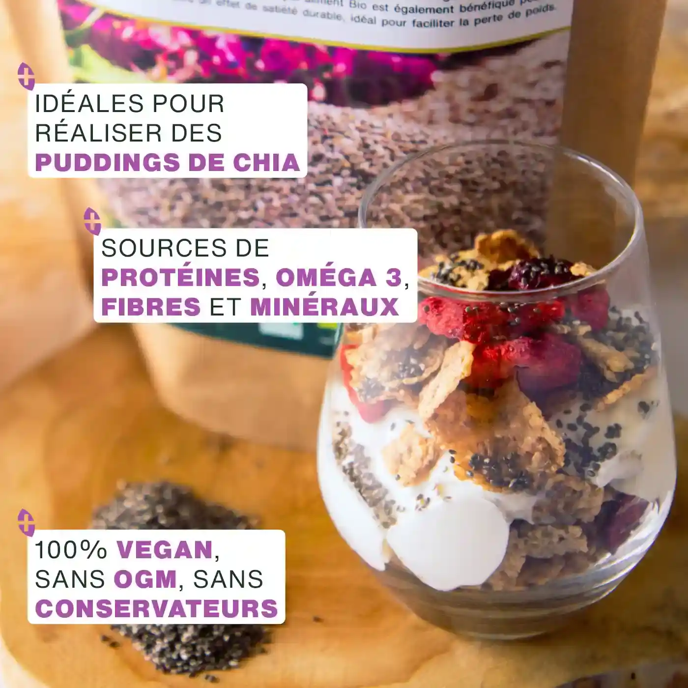 Graines de Chia Bio 1kg - Image 3
