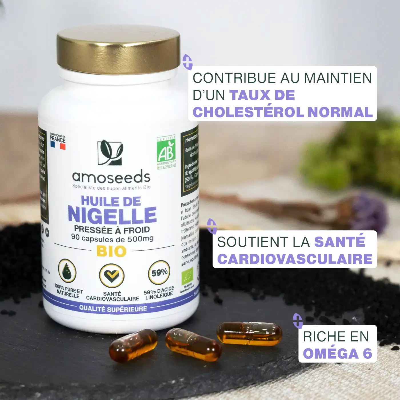 Huile de Nigelle Bio | 90 capsules - Image 2
