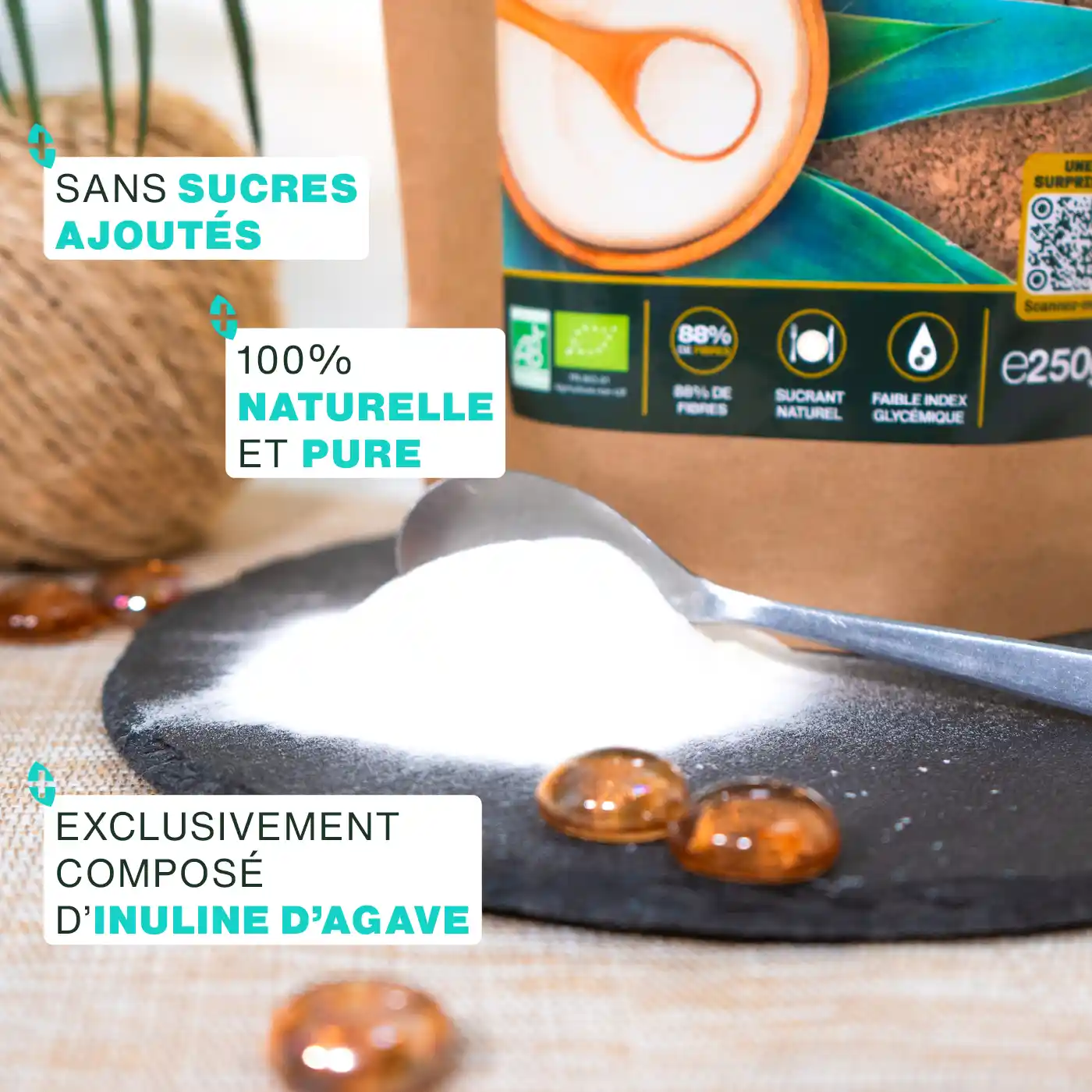 Inuline d'Agave Bio 250g - Image 3
