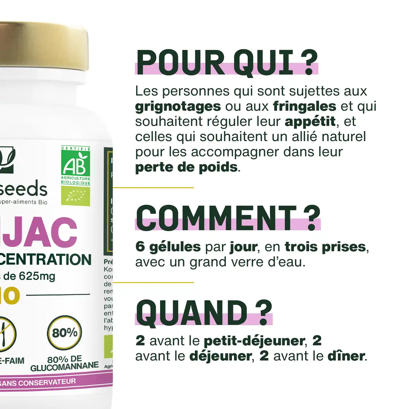 Konjac Bio - Haute Concentration | 180 gélules - Image 4