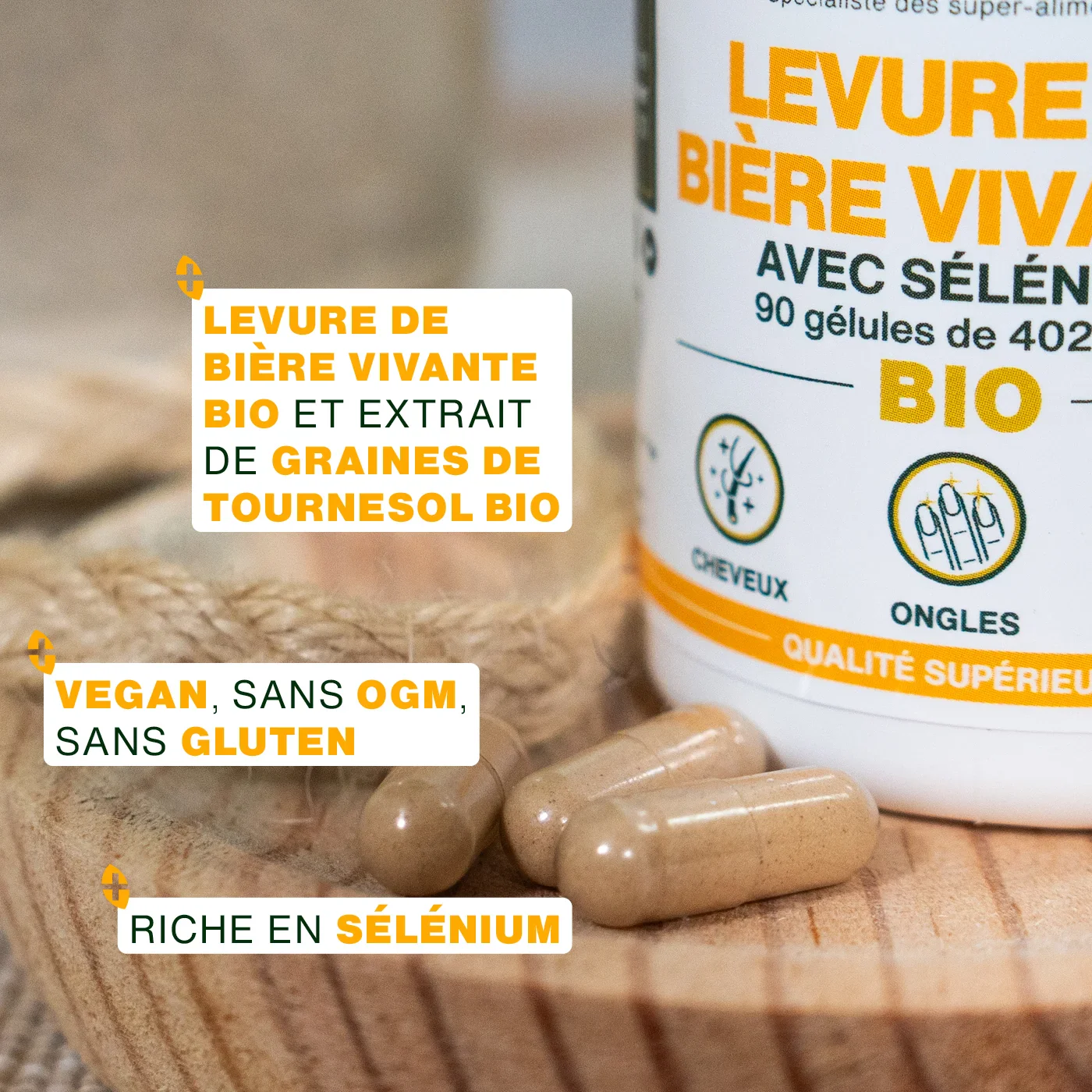 Levure de Bière Vivante Bio | 90 gélules - Image 3