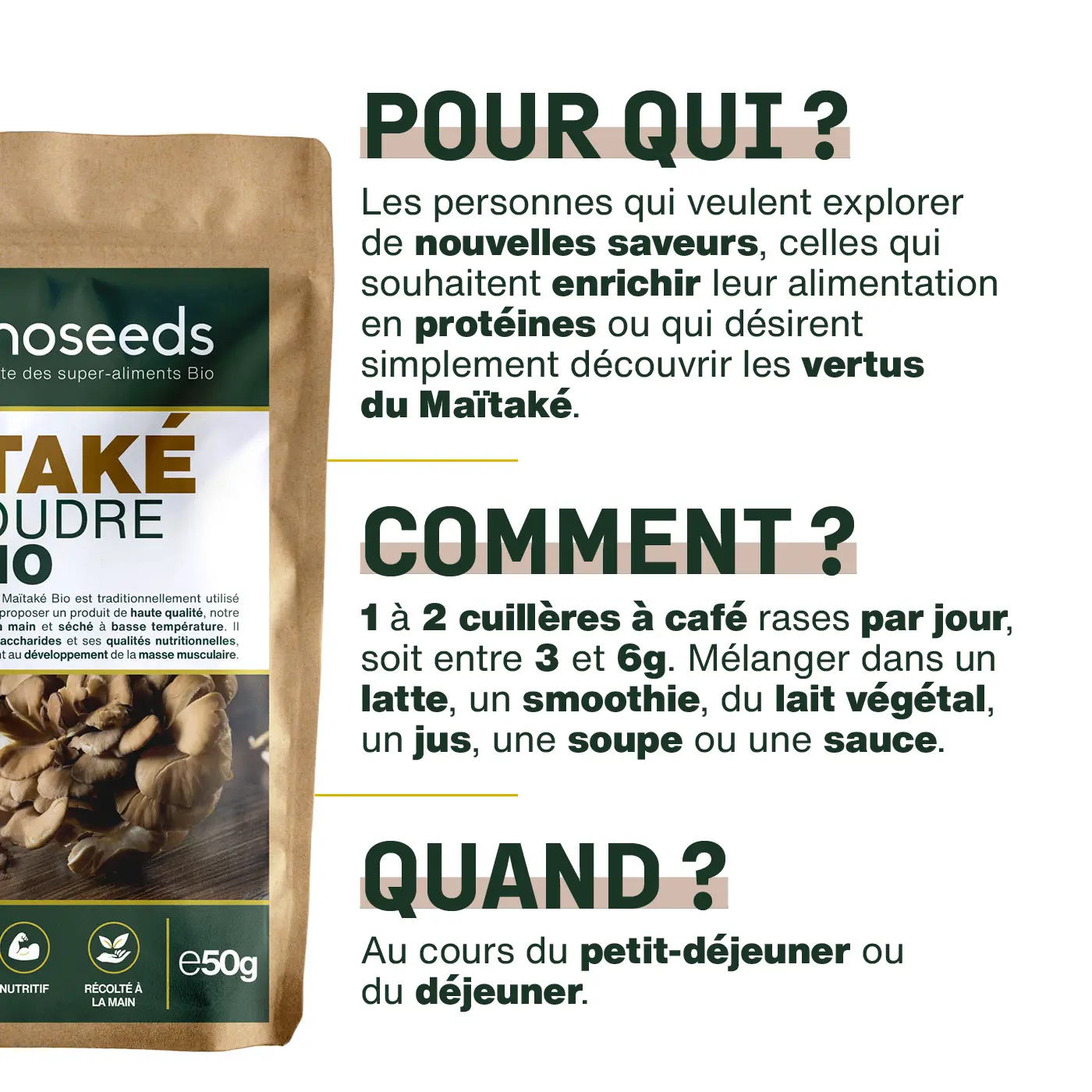 Maïtaké en poudre Bio 50G - Image 4