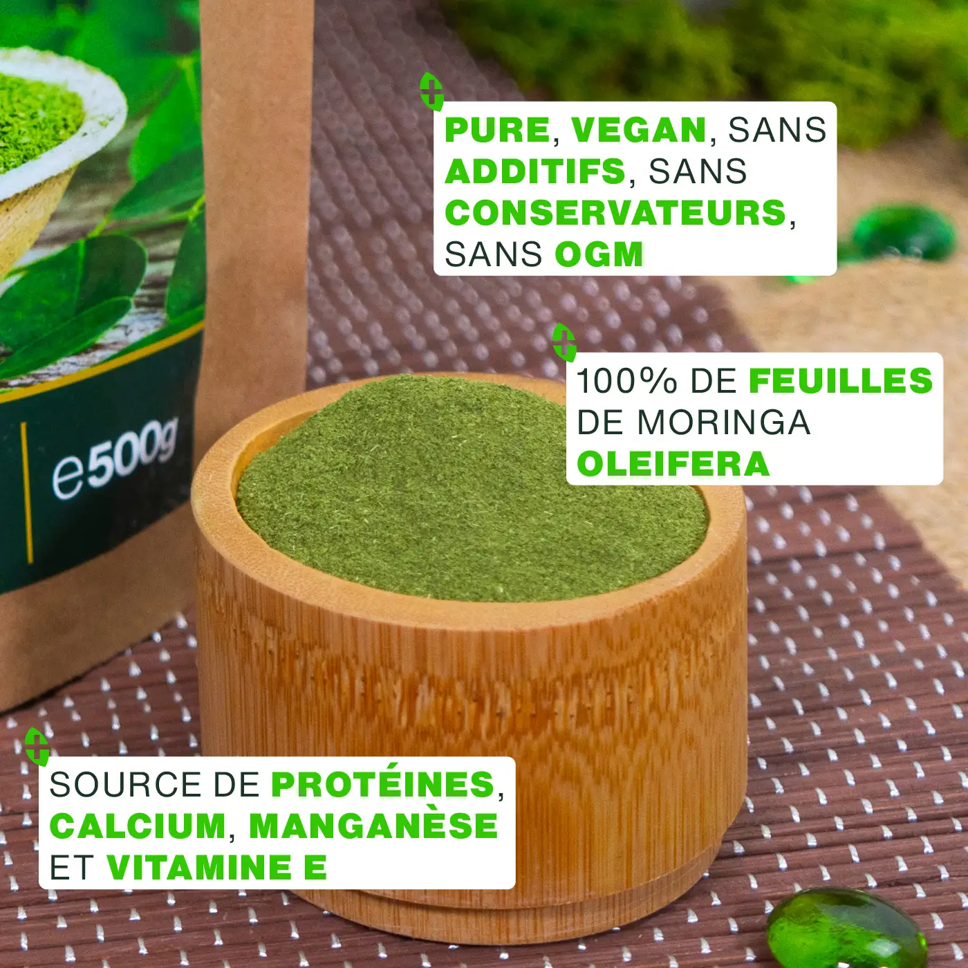 Poudre de Moringa Bio 1KG - Image 3
