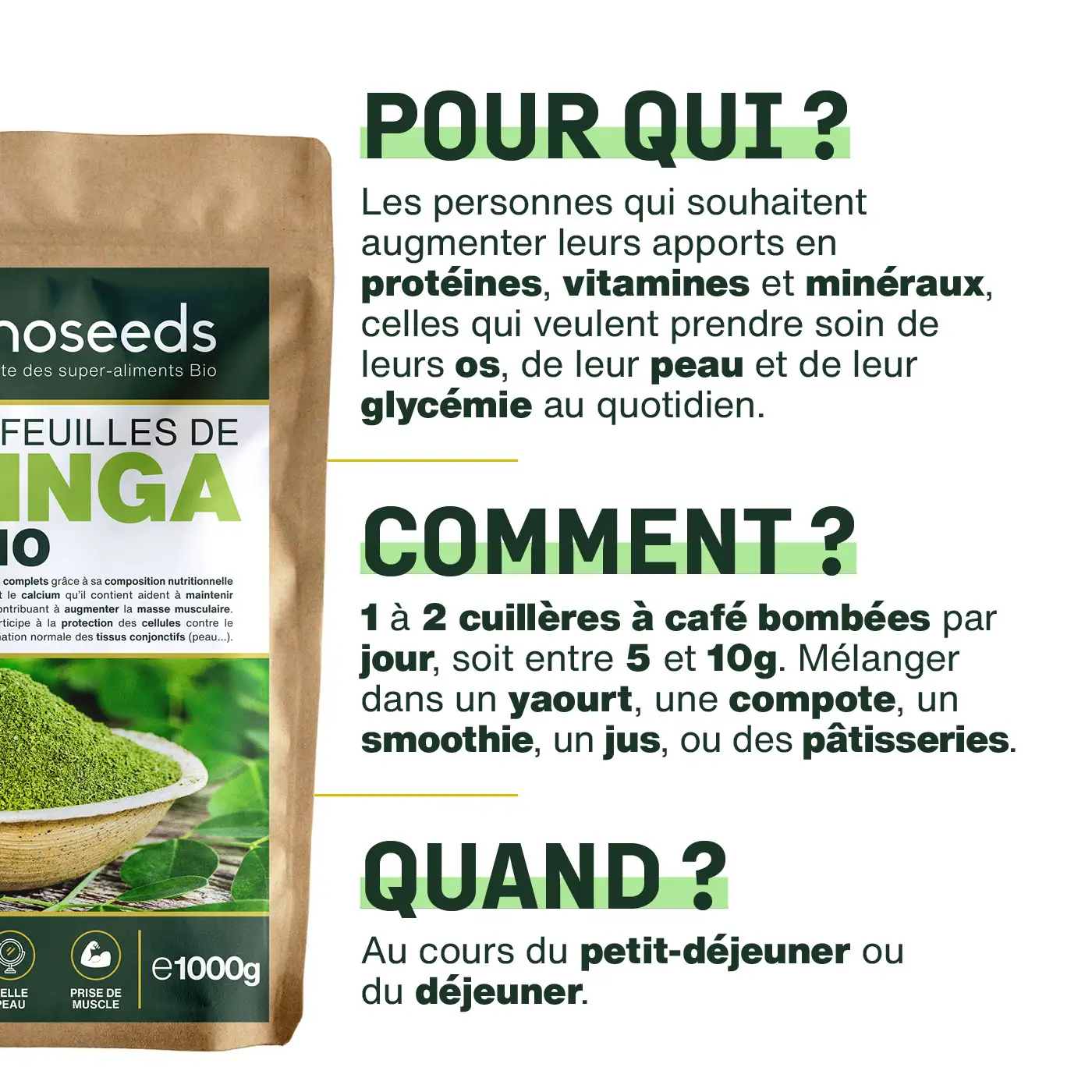 Poudre de Moringa Bio 1KG - Image 4