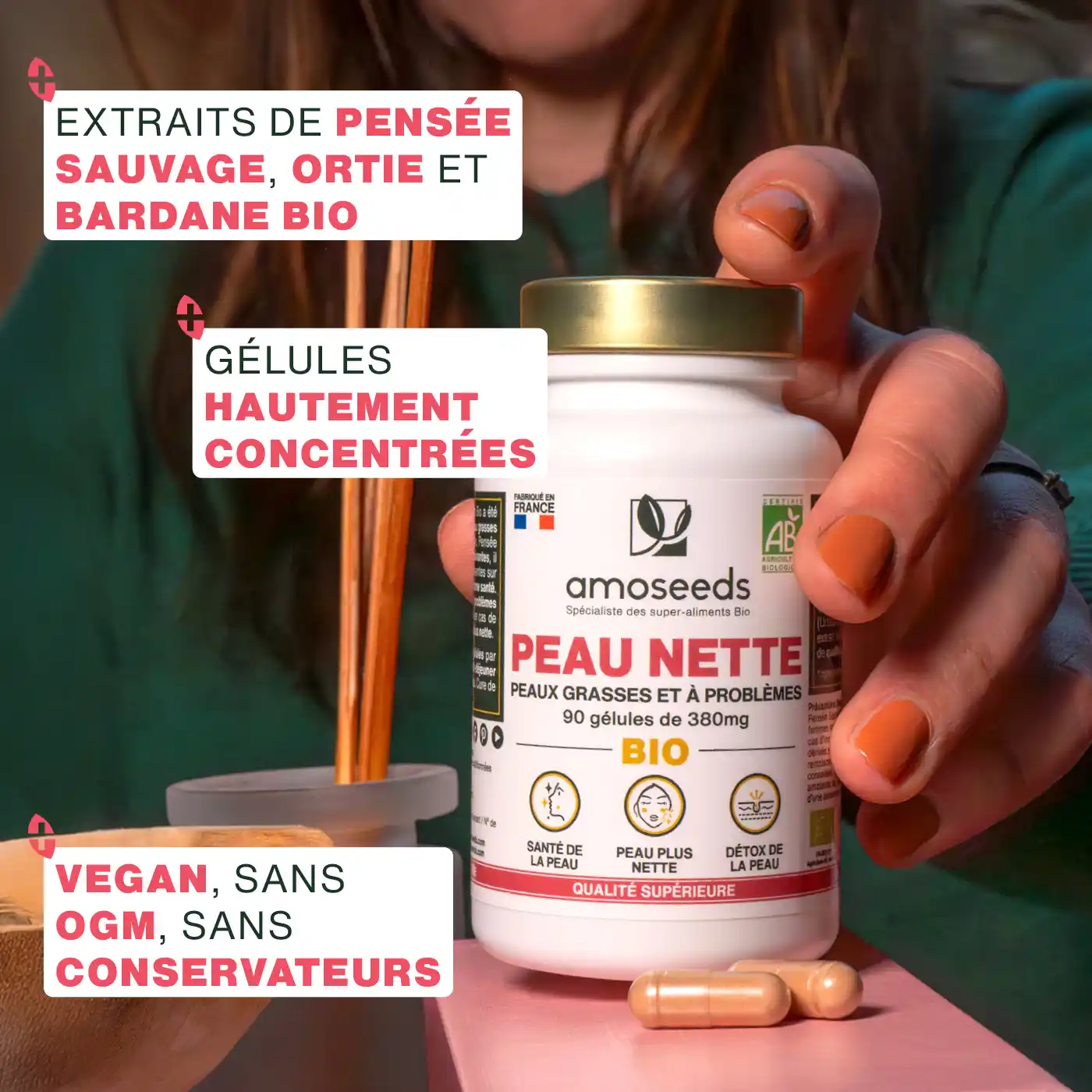 Complexe Peau Nette, Peaux grasses et à problèmes | 90 gélules - Image 3