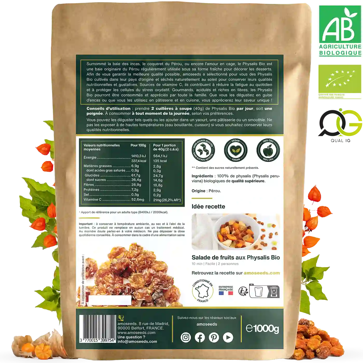 Physalis (Baies des Incas) Bio 1KG - Image 6