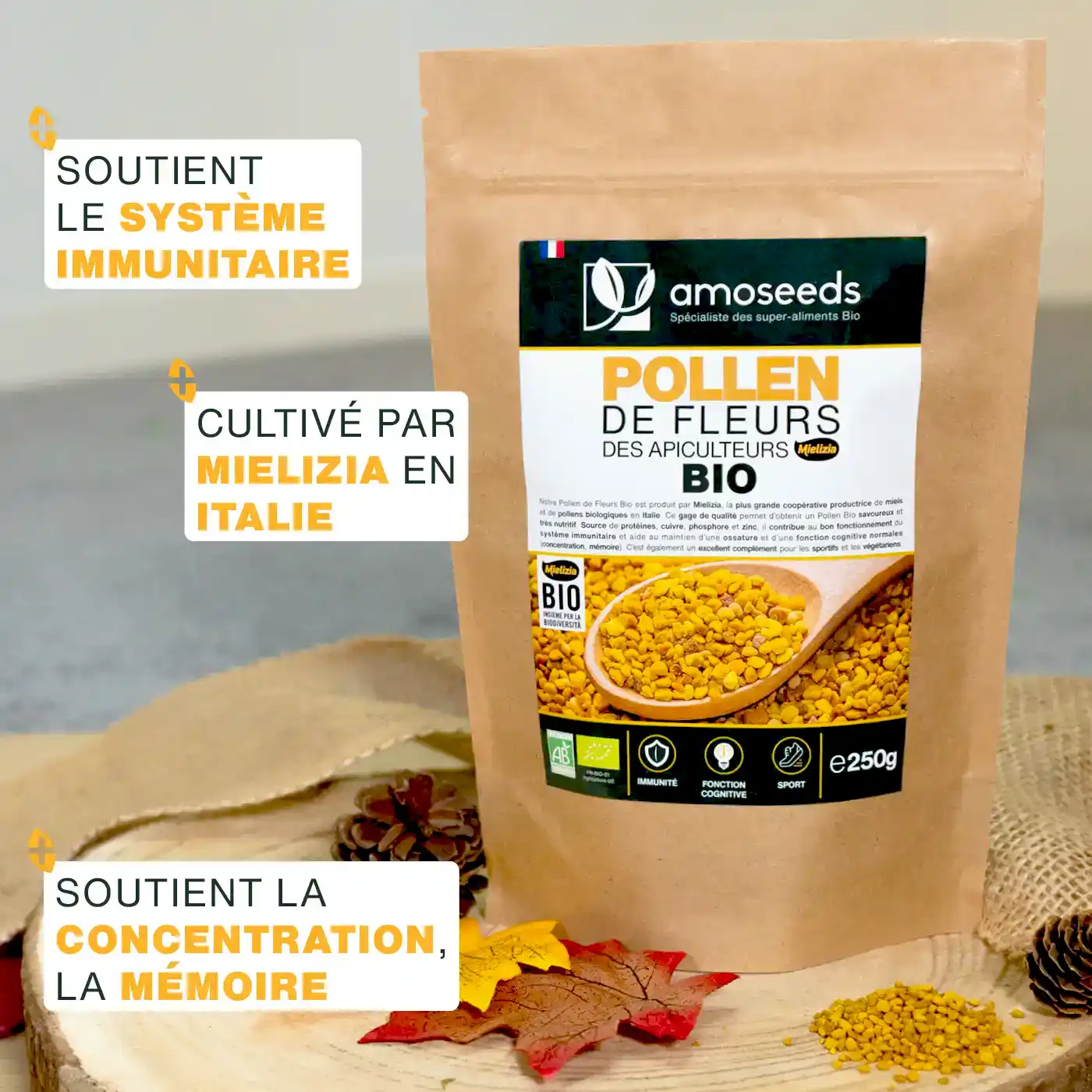 Pollen de Fleurs Bio 250g - Image 2