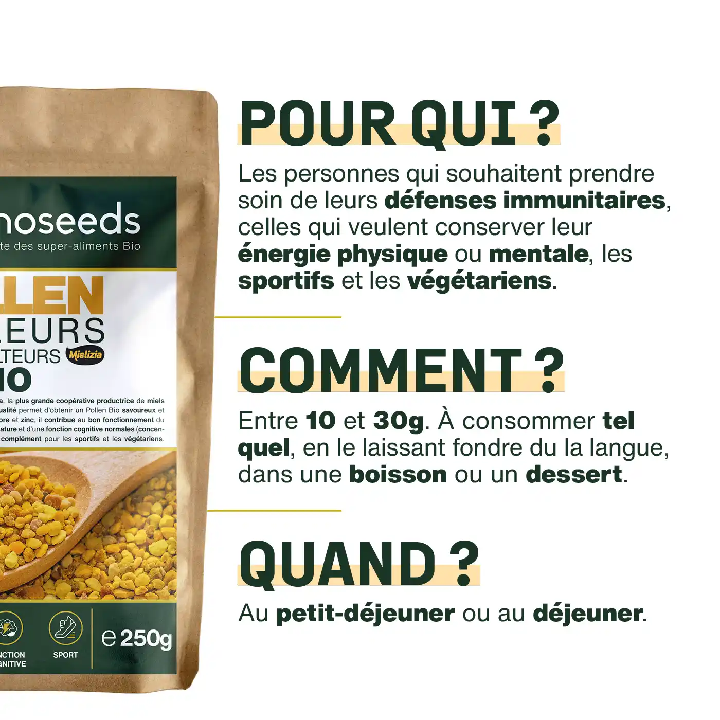Pollen de Fleurs Bio 250g - Image 4