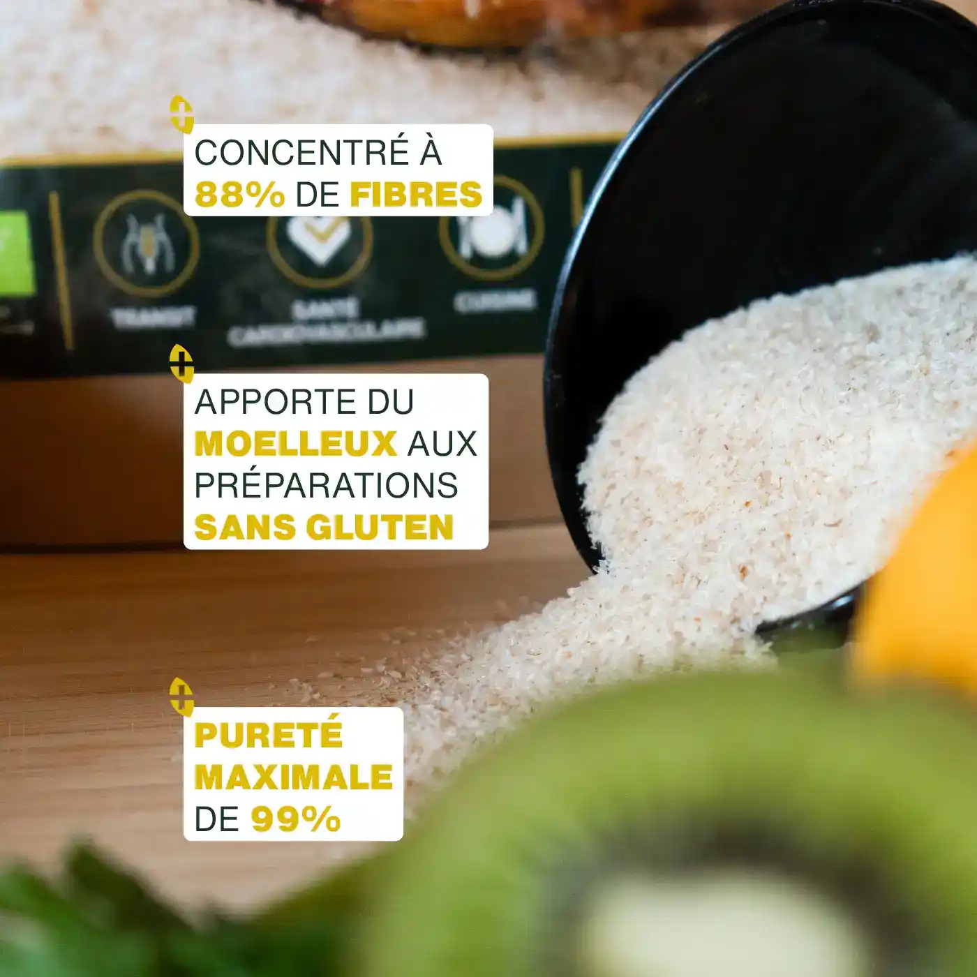 Psyllium Blond Bio 1kg (téguments) - Image 3