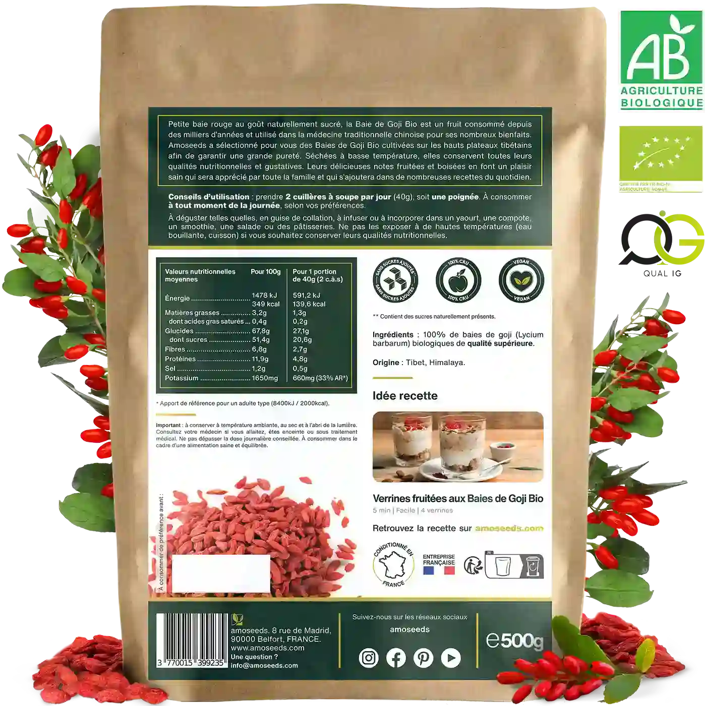 Baies de Goji Bio 500g - Image 6