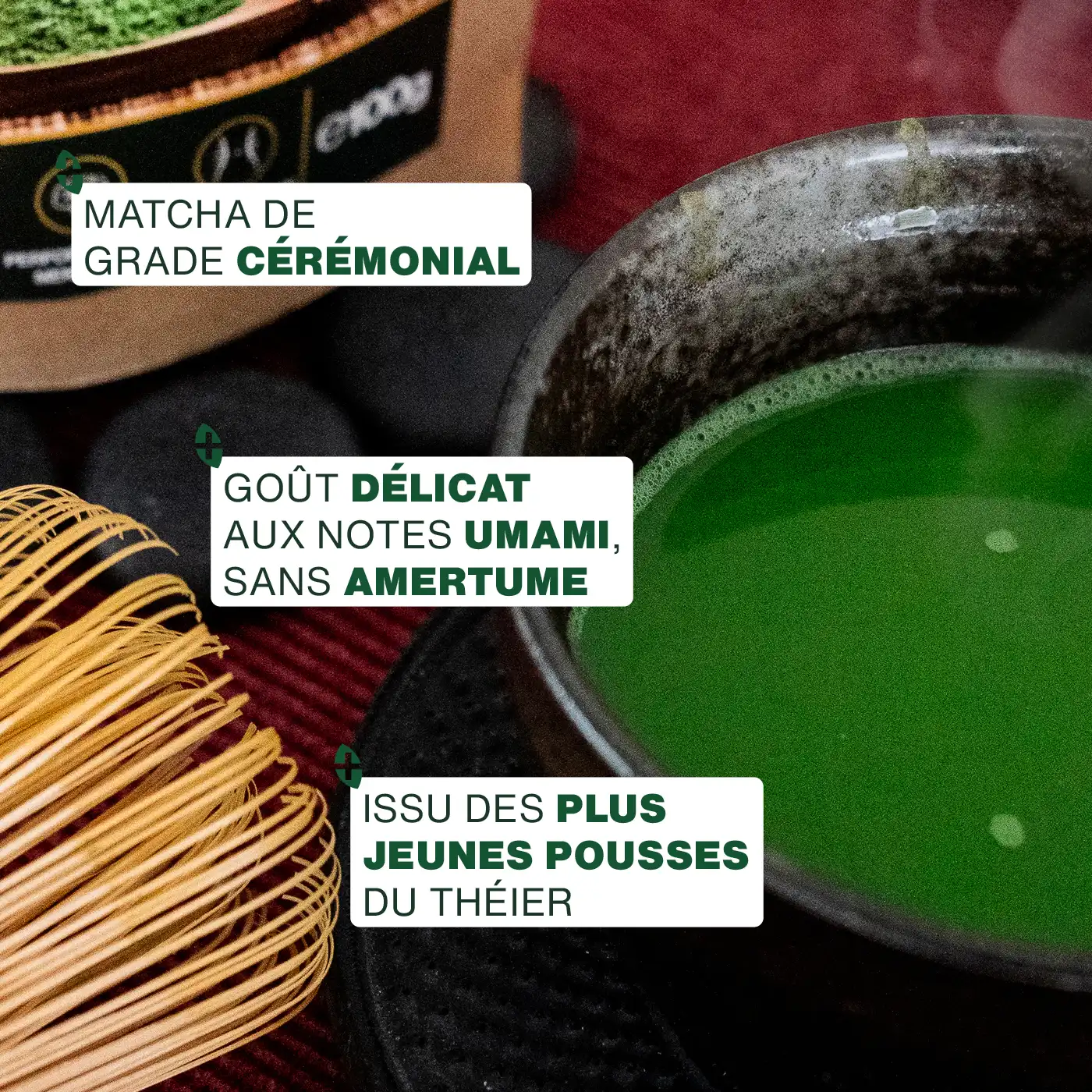 Thé Matcha Cérémonie Bio 100G - Image 3