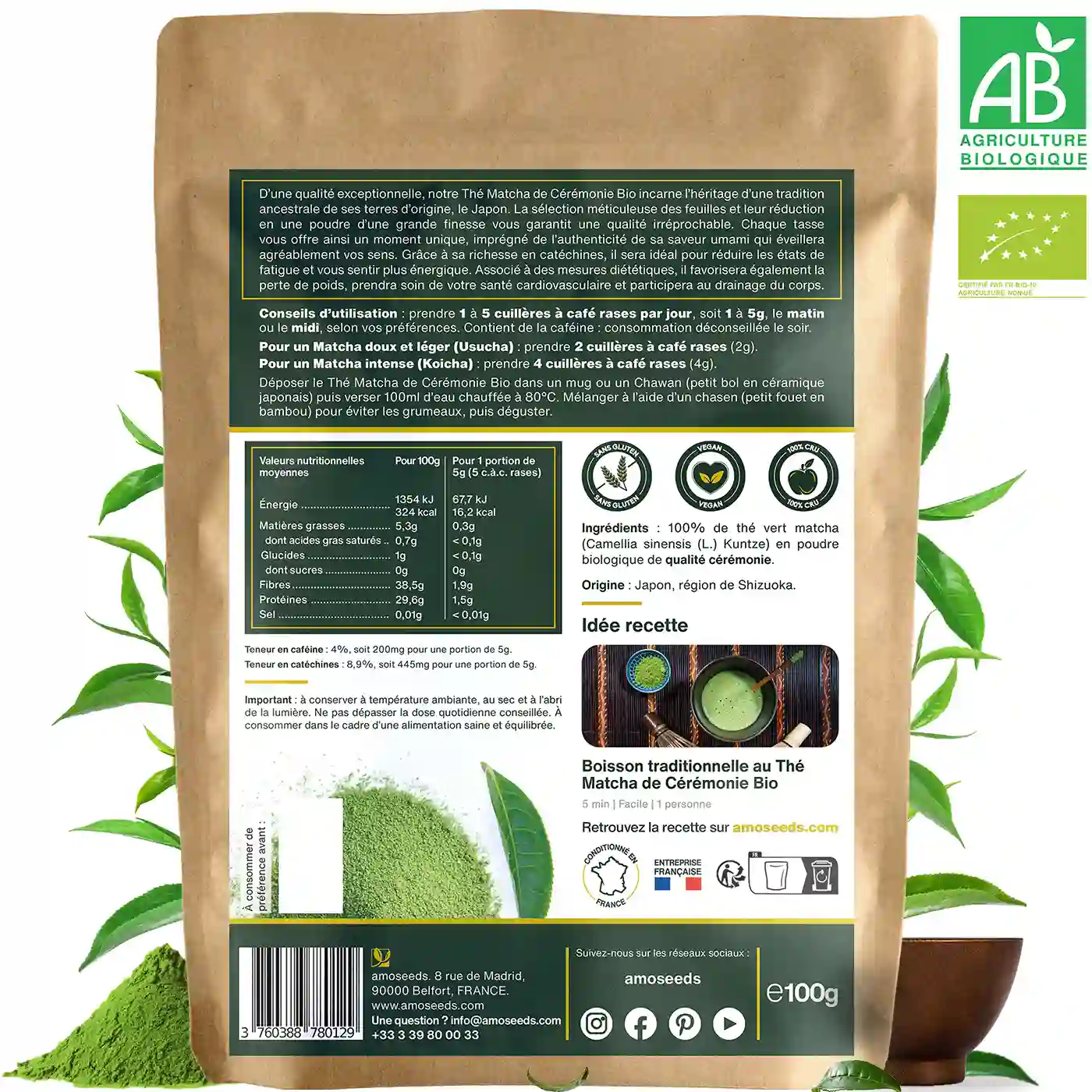 Thé Matcha Cérémonie Bio 100G - Image 6